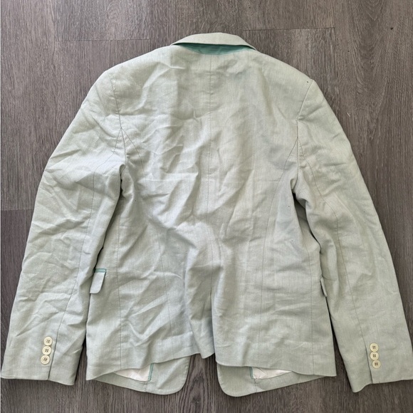 Light teal The Limited Linen Blend Blazer size medium - Picture 4 of 4
